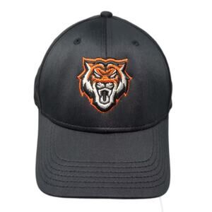 Legacy Athletic Tigers SI Black Orange Stretch Fit Hat Size M Embroidered Cap